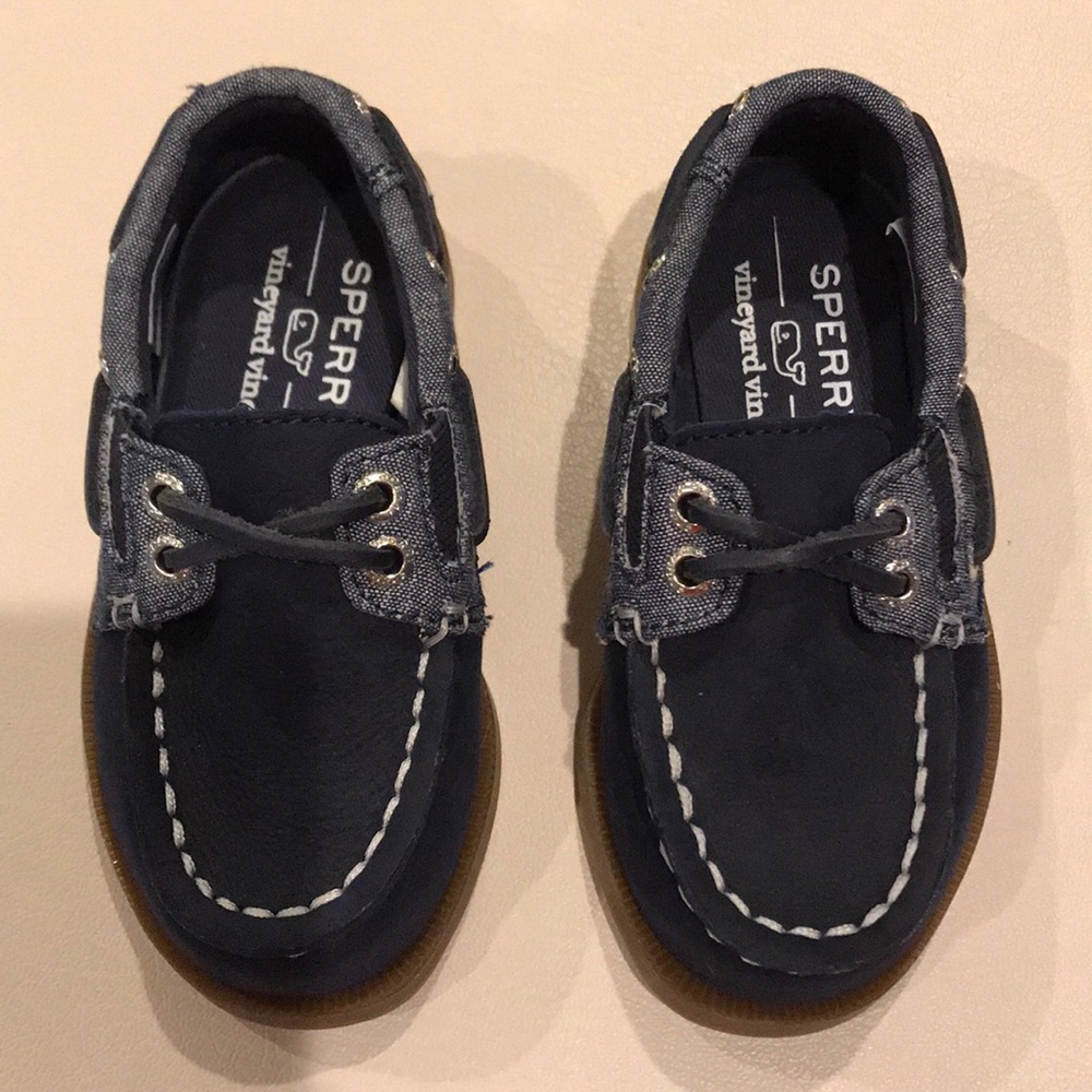 Sperry x Vineyard Vines Toddler Boat Shoes.